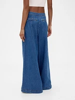 GapStudio High Rise Denim Sailor Pants