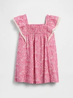 Baby & Toddler Poplin Flutter-Sleeve Dress