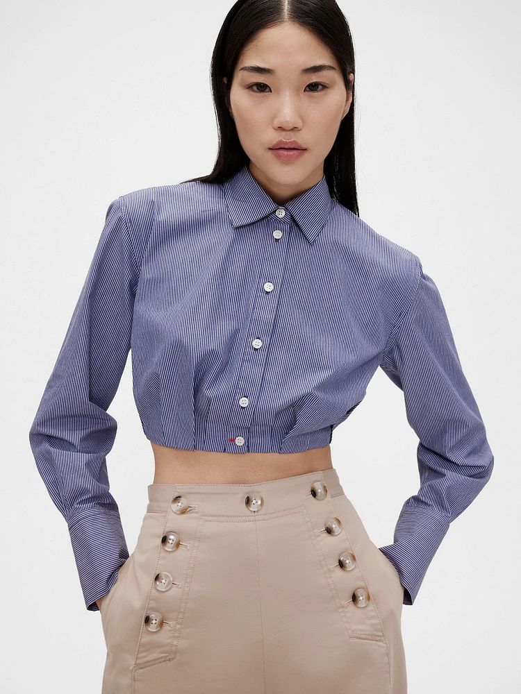 GapStudio Poplin Cropped Shirt