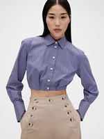 GapStudio Poplin Cropped Shirt