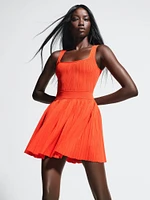 GapStudio Rib Pleated Mini Dress