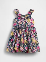 Baby & Toddler Ruffle-Neck Bubble Dress