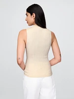 Mockneck Rib Tank Top