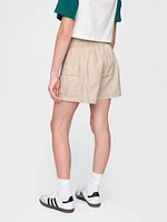 Kids Poplin Easy Cargo Shorts