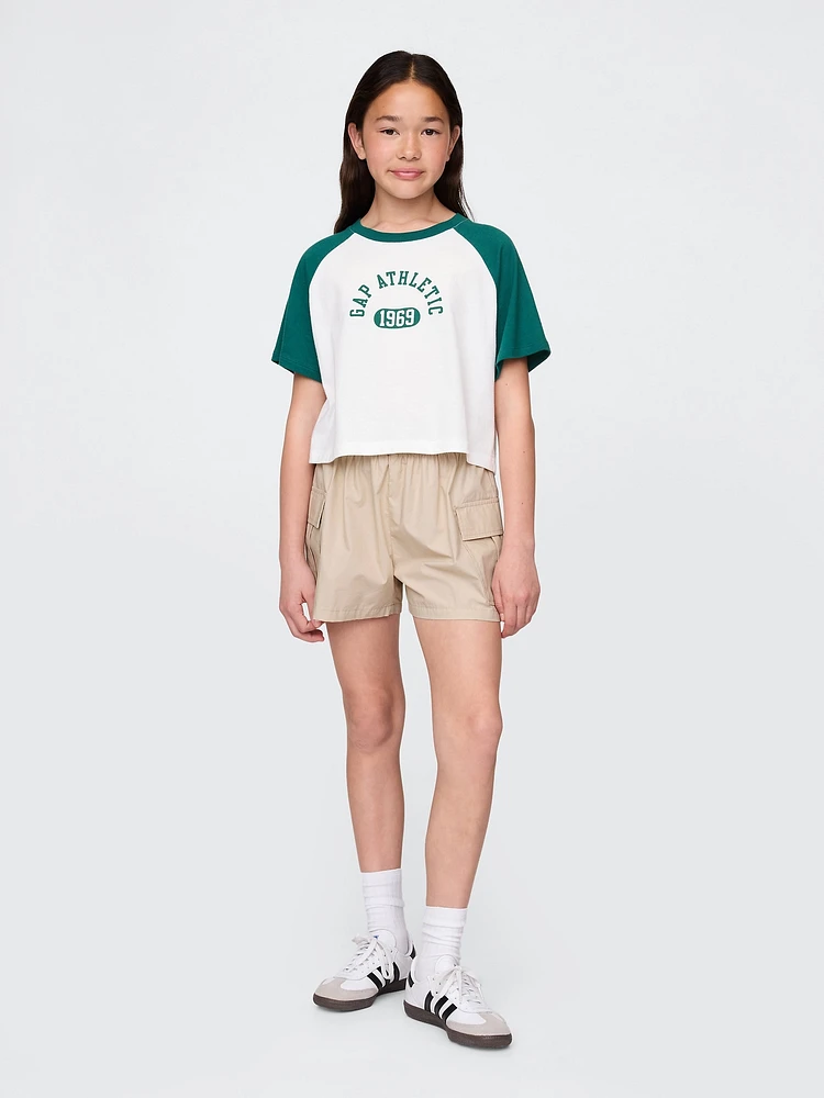 Kids Poplin Easy Cargo Shorts
