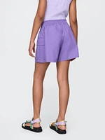 Kids Poplin Easy Cargo Shorts