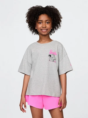 Kids Barbie Oversized Graphic T-Shirt