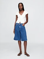 Cropped Rib Cardigan