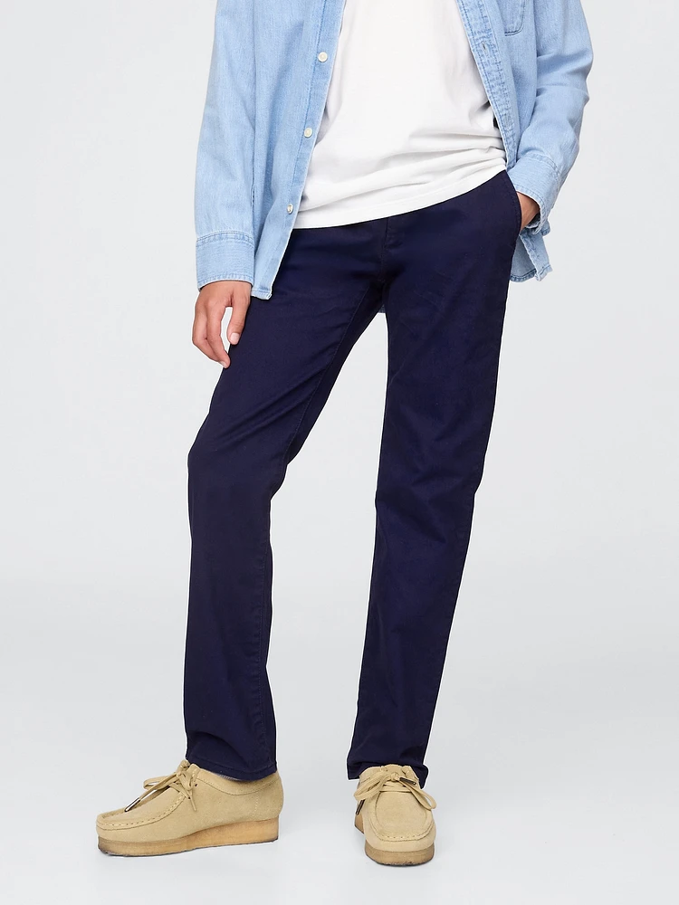 Kids Uniform Straight-Fit Stretch Khakis