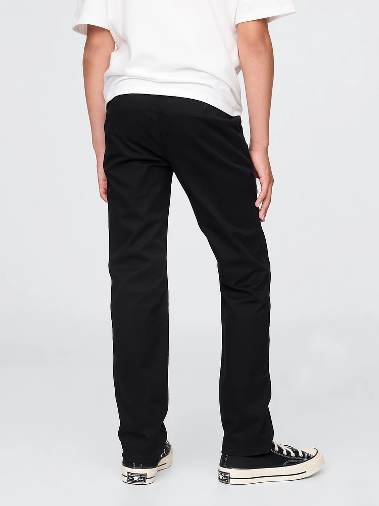 Kids Uniform Straight-Fit Stretch Khakis