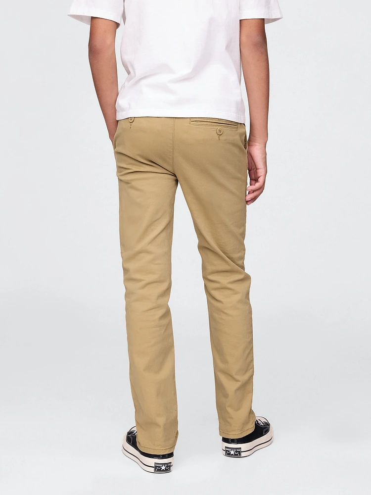 Kids Uniform Straight-Fit Stretch Khakis