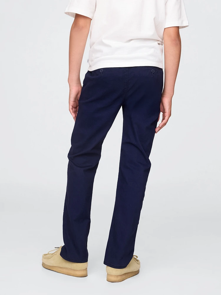 Kids Uniform Straight-Fit Stretch Khakis