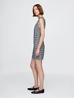 Gap × DÔEN Gingham Denim Mini Dress