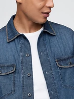 Embroidered Denim Shirt