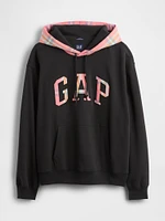 VintageSoft Plaid Arch Logo Hoodie