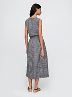 Gap × DÔEN Gingham Midi Skirt