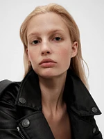 GapStudio Coated Denim Moto Jacket