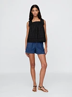 Gap × DÔEN Eyelet Top