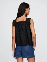 Gap × DÔEN Eyelet Top