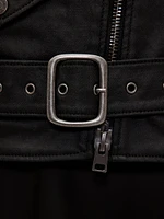 GapStudio Coated Denim Moto Jacket