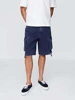 Twill Cargo Baggy Shorts