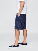 Twill Cargo Baggy Shorts