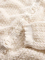 Gap × DÔEN Linen-Blend Pointelle Cardigan