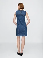 Gap × DÔEN Denim Sailor Mini Dress
