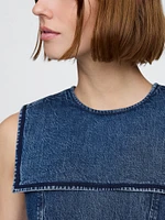 Gap × DÔEN Denim Sailor Mini Dress