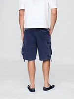Twill Cargo Baggy Shorts