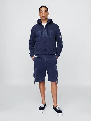 Twill Cargo Baggy Shorts