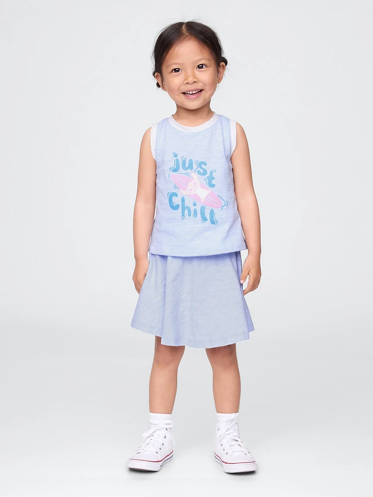 Lilo & Stitch Baby Toddler Organic Cotton Skort Set