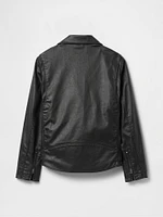 GapStudio Coated Denim Moto Jacket