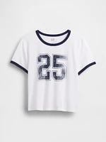Cropped Graphic T-Shirt