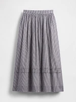 Gap × DÔEN Gingham Midi Skirt