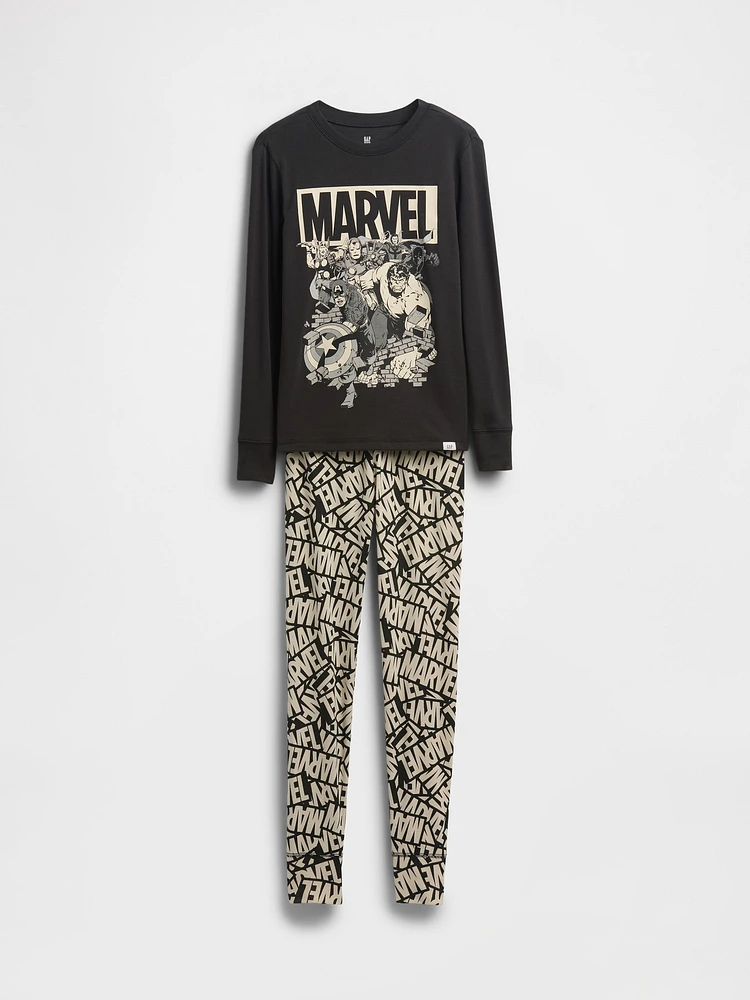 Kids Marvel Organic Brushed Cotton PJ Set