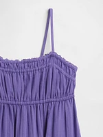 Kids Crinkle Gauze Midi Dress