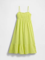 Kids Crinkle Gauze Midi Dress