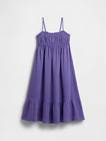 Kids Crinkle Gauze Midi Dress