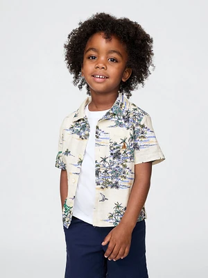 Baby & Toddler Linen-Cotton Cabana Shirt