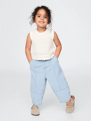 Baby & Toddler Pull-On Barrel Jeans