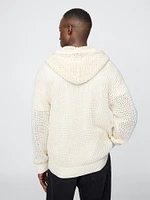 Crochet Zip Hoodie