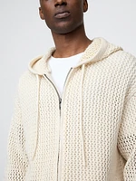 Crochet Zip Hoodie