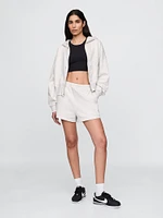 Heavyweight French Terry Oversized Zip Wedge Hoodie