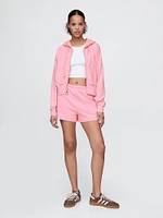 Heavyweight French Terry Oversized Zip Wedge Hoodie
