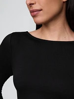 Boatneck Open-Back Top
