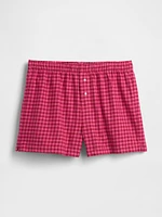 Flannel PJ Boxer Shorts