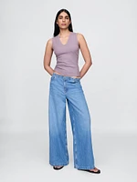 Sheer Modern Rib Tank Top