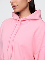 French Terry Cropped Oversized Hoodie