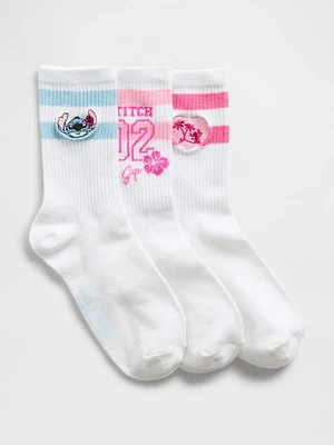 Lilo & Stitch Kids Crew Socks (3-Pack)